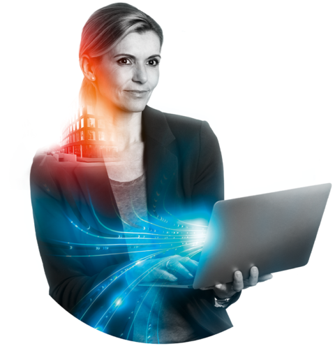 Buiness-Woman am Laptop